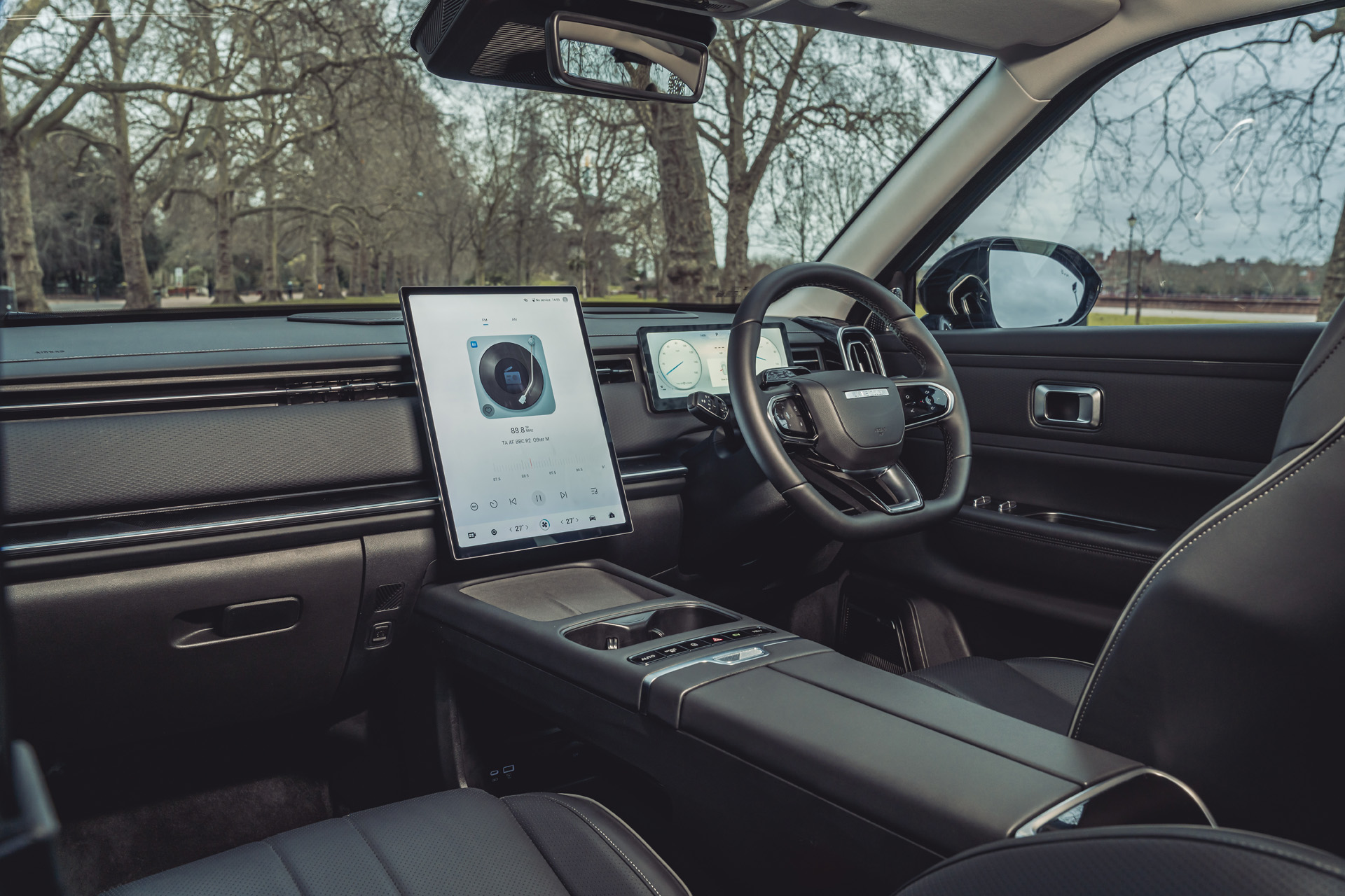 Inside the car