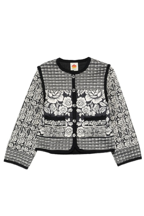 Black floral joy jacket