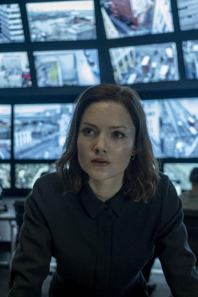 Holliday Grainger as Rachel Carey in The Capture, returning to the BBC for a third series.
