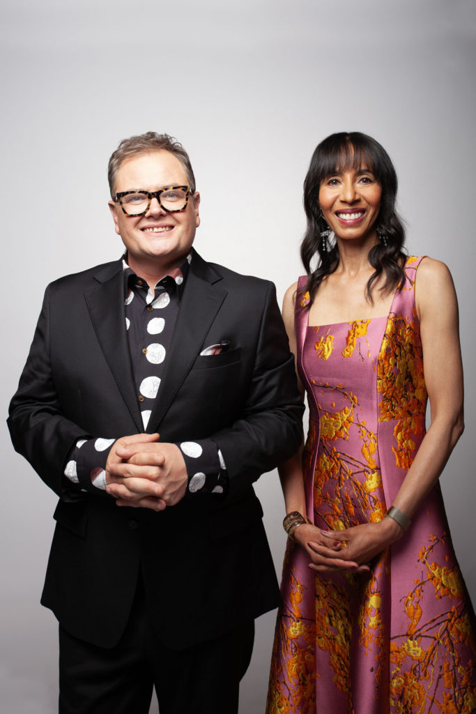 Alan Carr & Michelle Ogundehin.