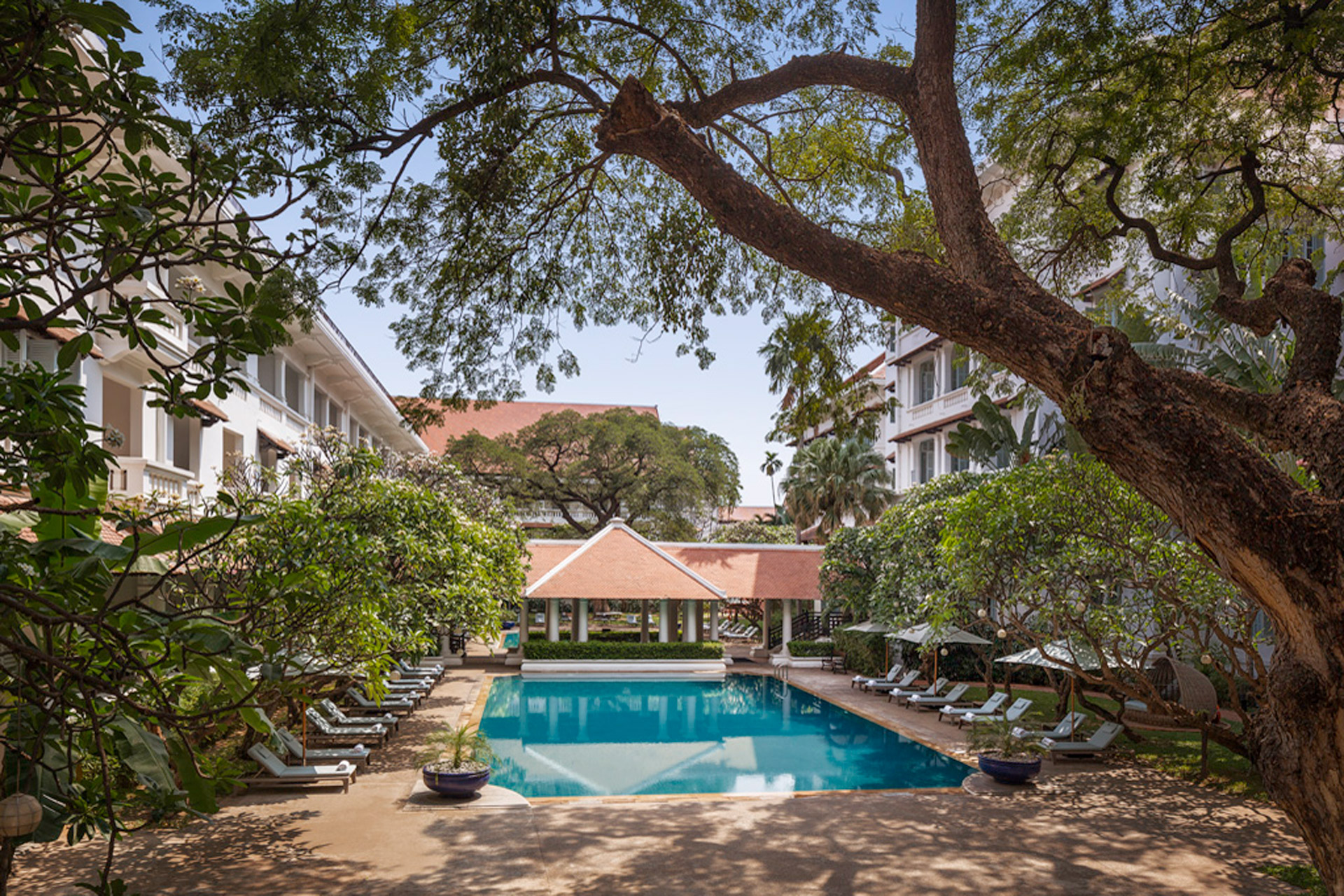 Pool at Raffles Hotel Le Royal