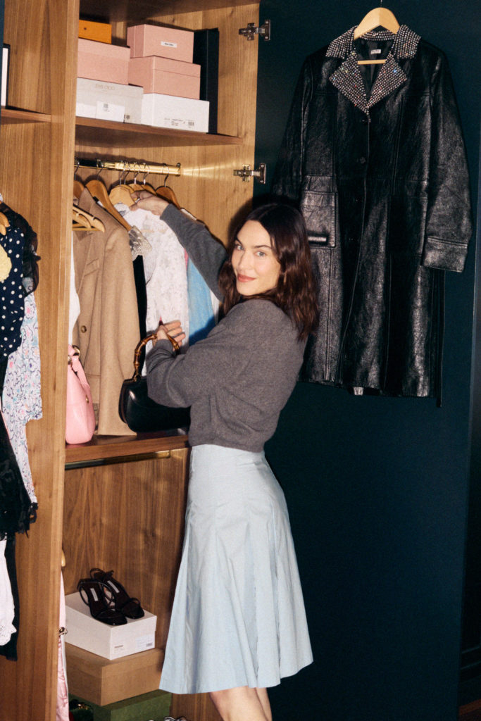Alexa Chung clearing out her wardrobe for Vinted sale