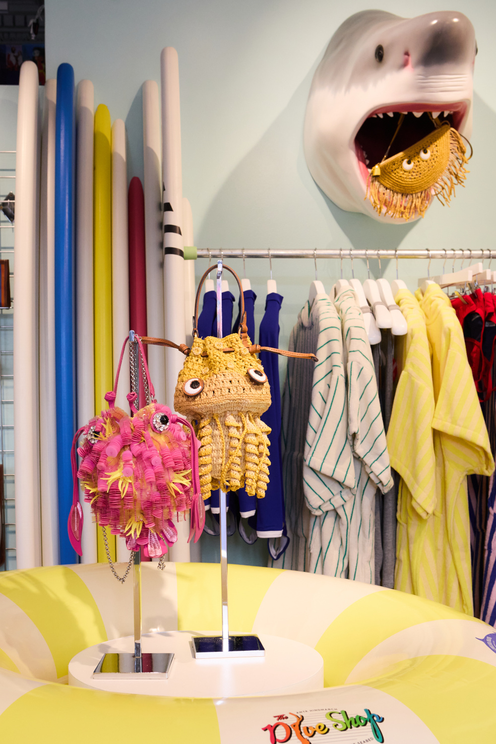 Underwater-themed shop interior