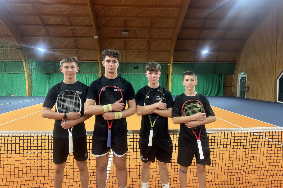 Bede's Senior School Tennis Players on a Court