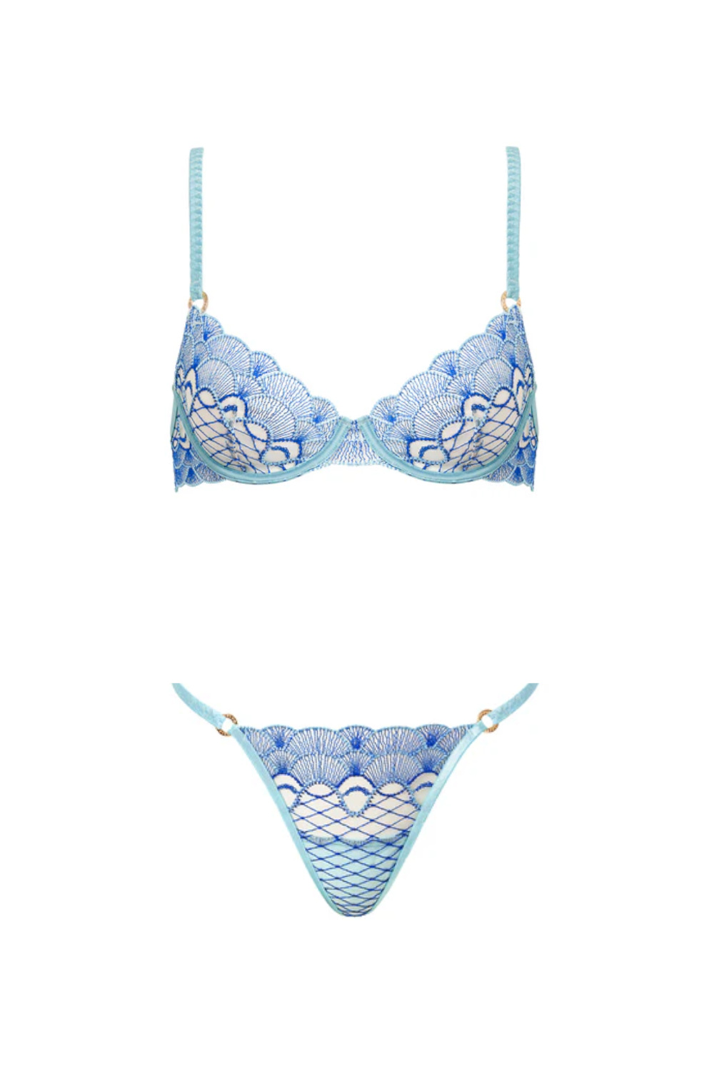 Lingerie set | blue wedding accessories