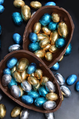 Dark chocolate Easter egg