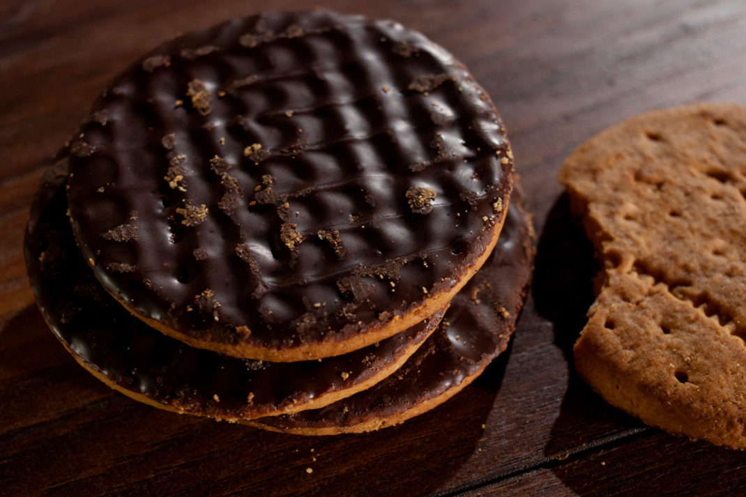 Chocolate digestive biscuits