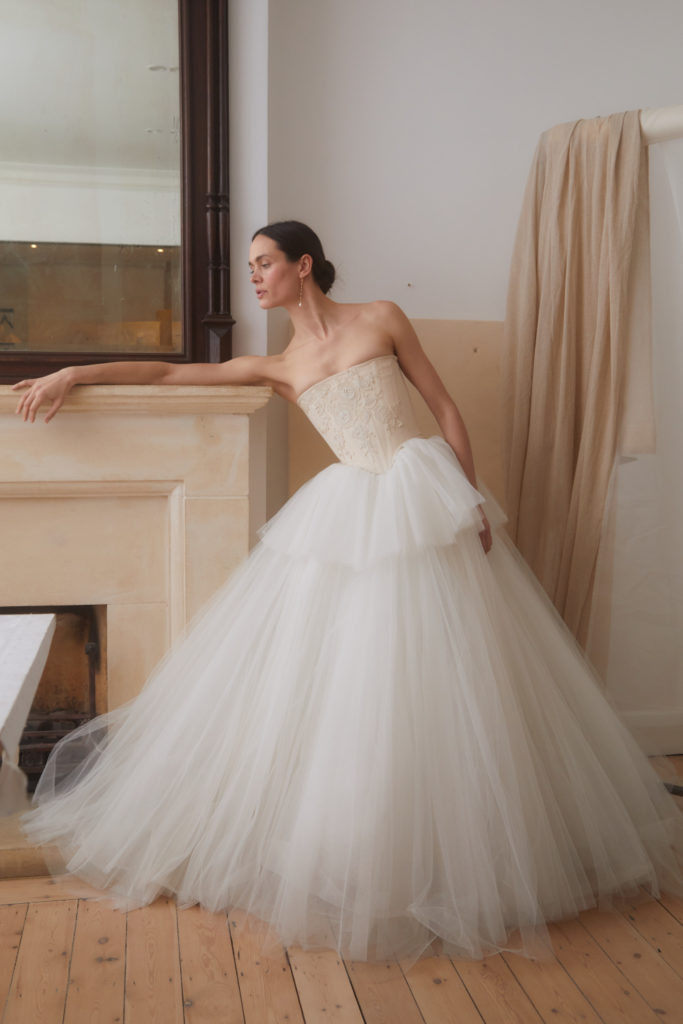 Woman in wedding dress