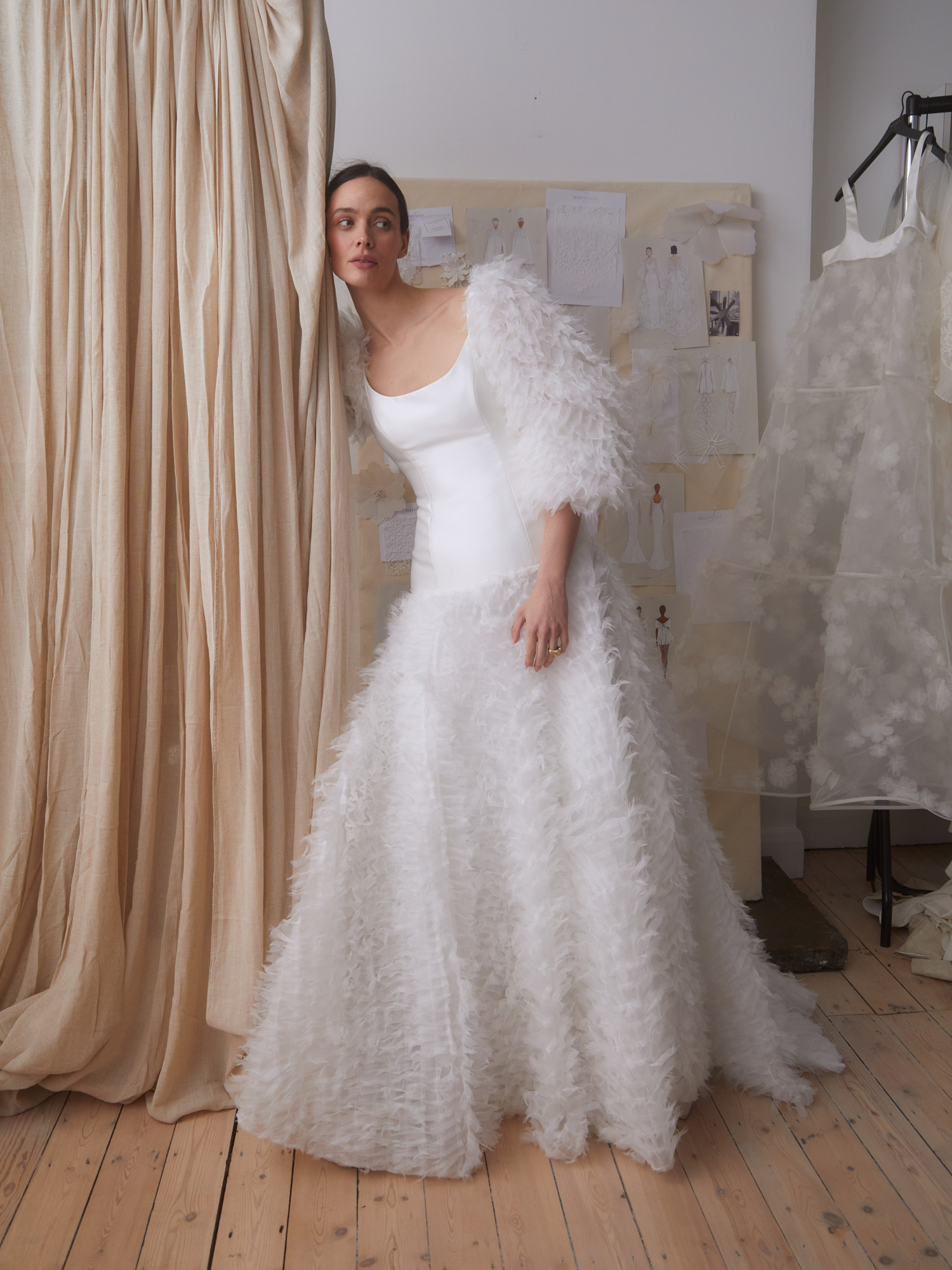 Woman in Halfpenny 'Twenty' dress