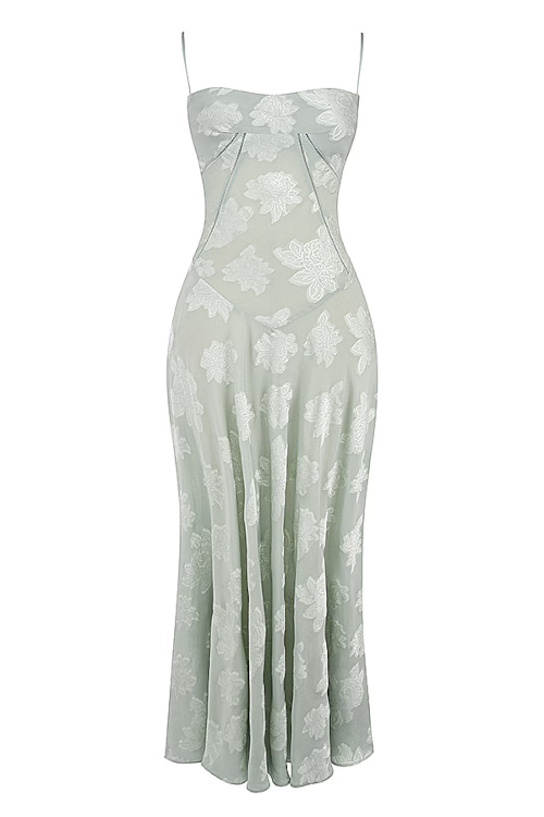 Grey-green dress