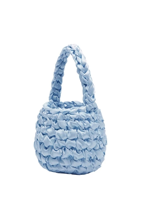 Isla de Gar blue woven handbag