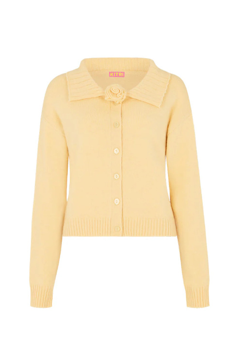 Yellow cardigan