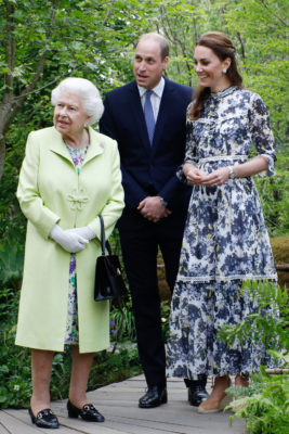 Kate Middleton, Prince William and Queen Elizabeth II at Chelsea Flower Show 2019