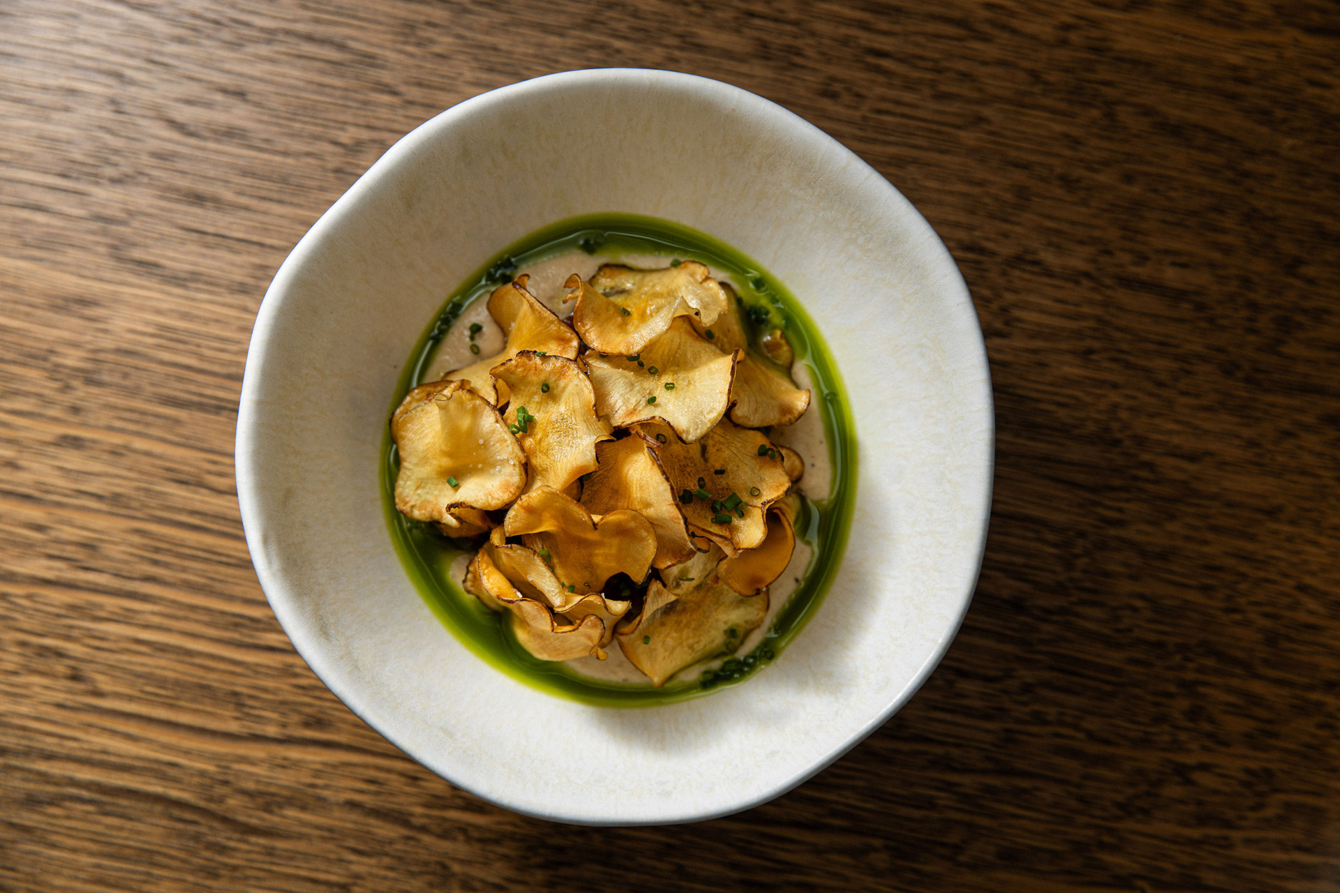 Beef tartare with ceps