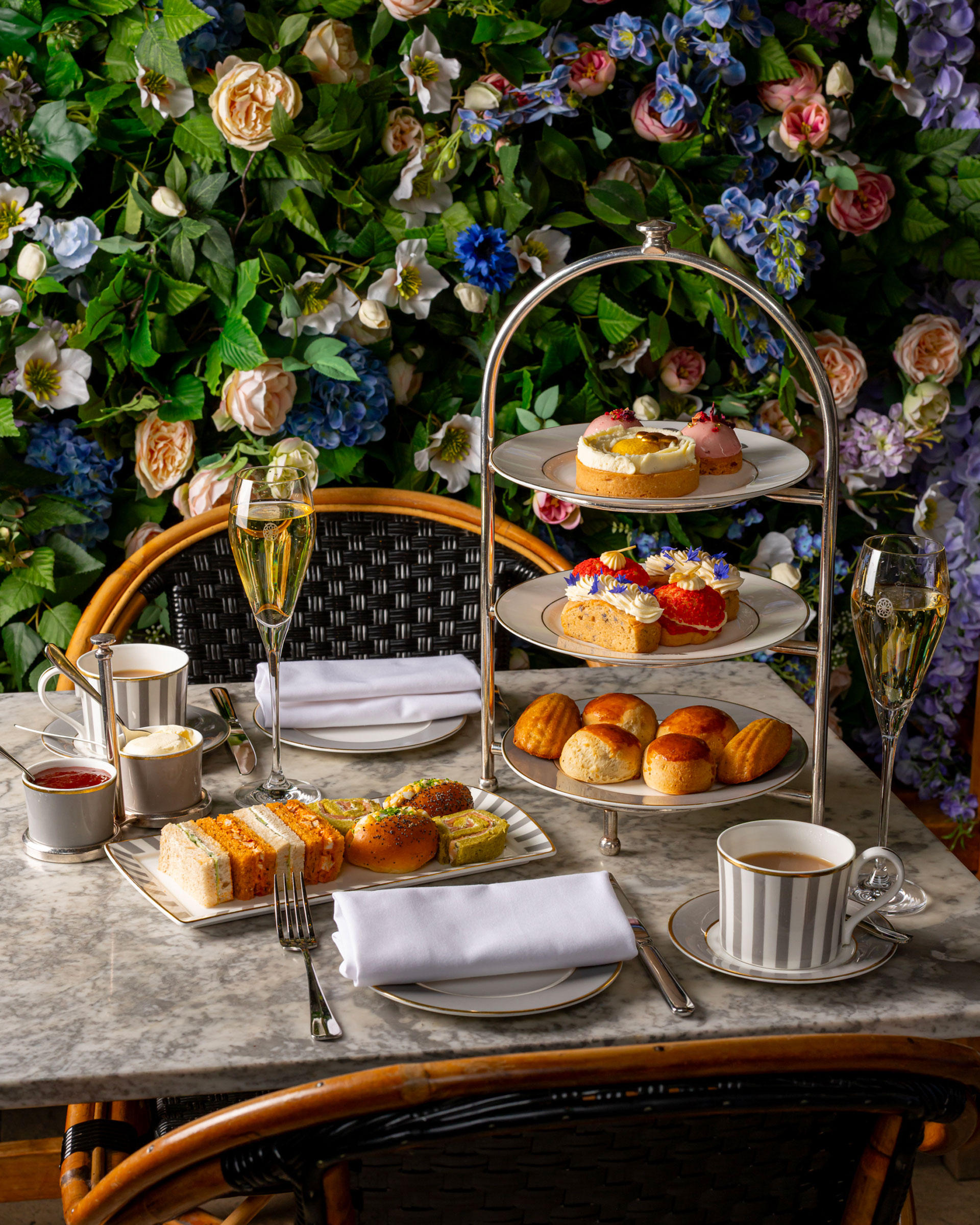 The Dalloway Terrace afternoon tea, in collaboration with Elizabeth Scarlett