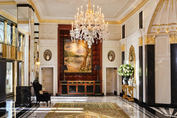 Lobby of The Dorchester hotel