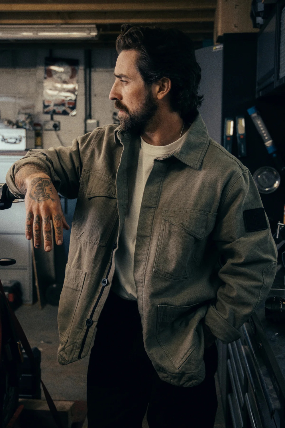 Man in the Khaki jacket