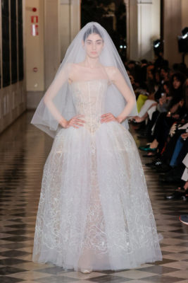 Model on runway
