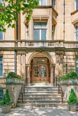 Exterior of Edwardian mansion block in Marylebone