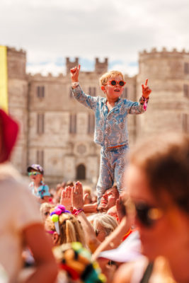 A child at Camp Bestival