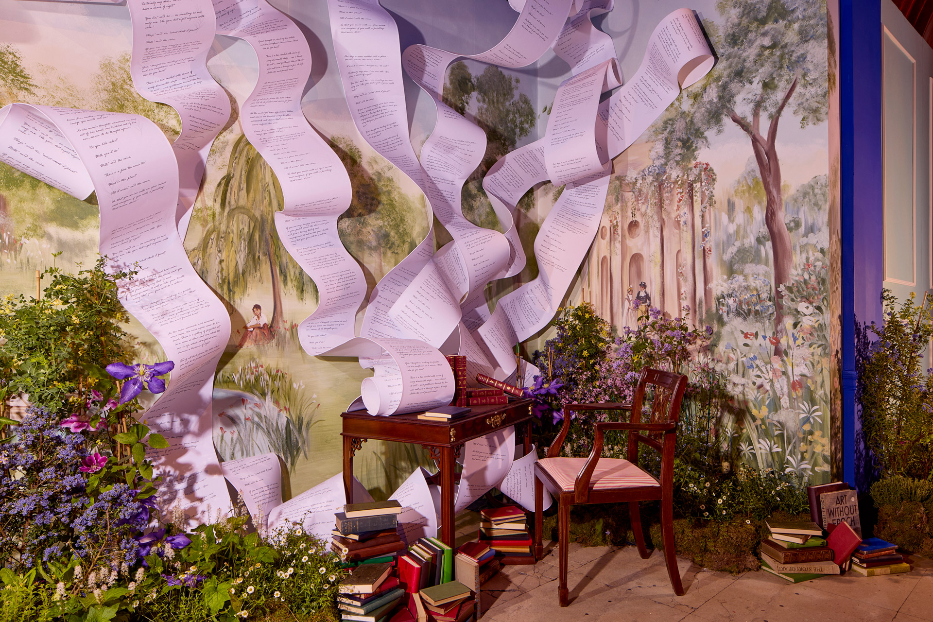 A floral installation at sketch