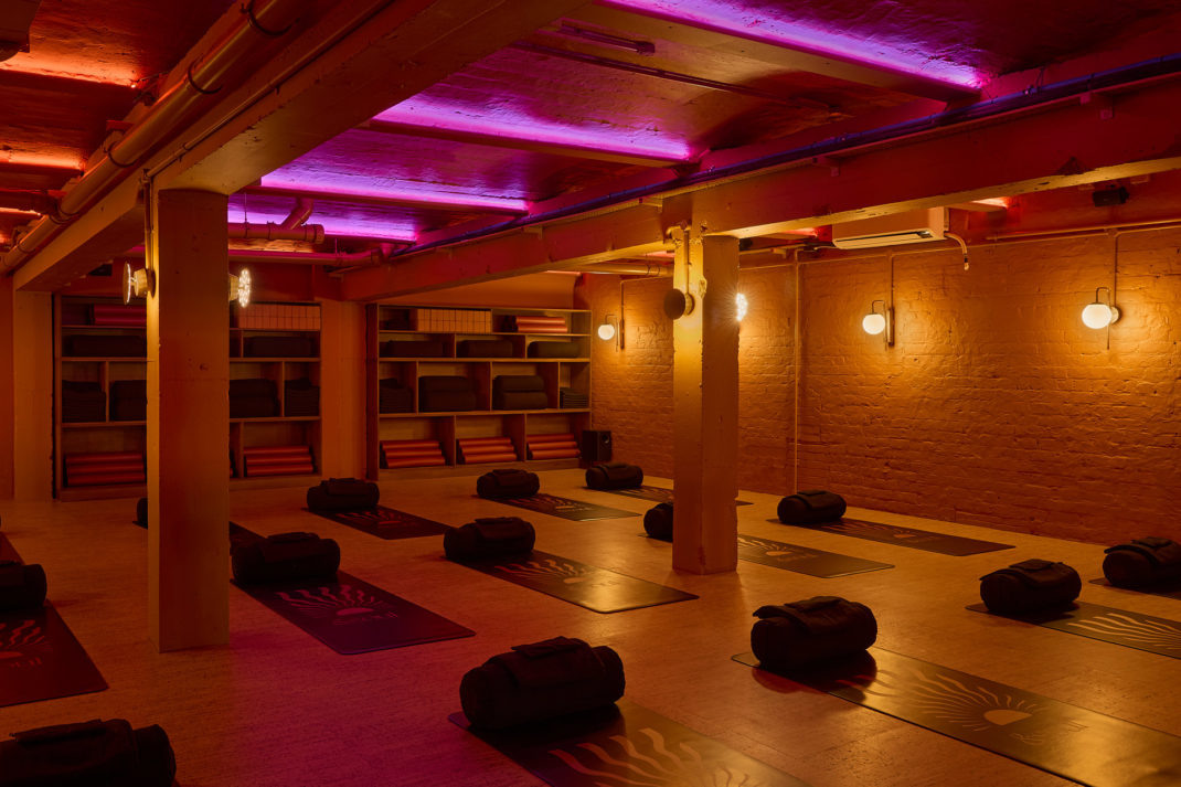 Yoga studio at Shoreditch & Soul