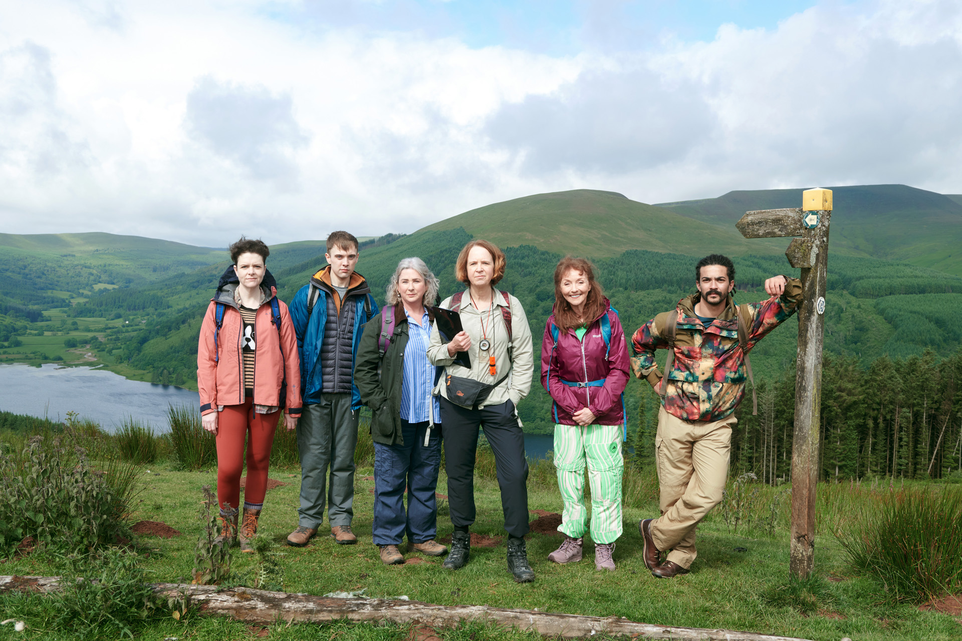 The cast of Death Valley in the Brecon Beacons