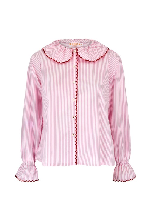Pink stripe blouse