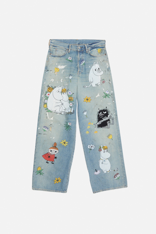 Printed jeans
