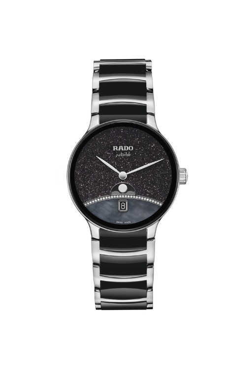 Rado Centrix Moonphase Limited Edition black watch with starry face