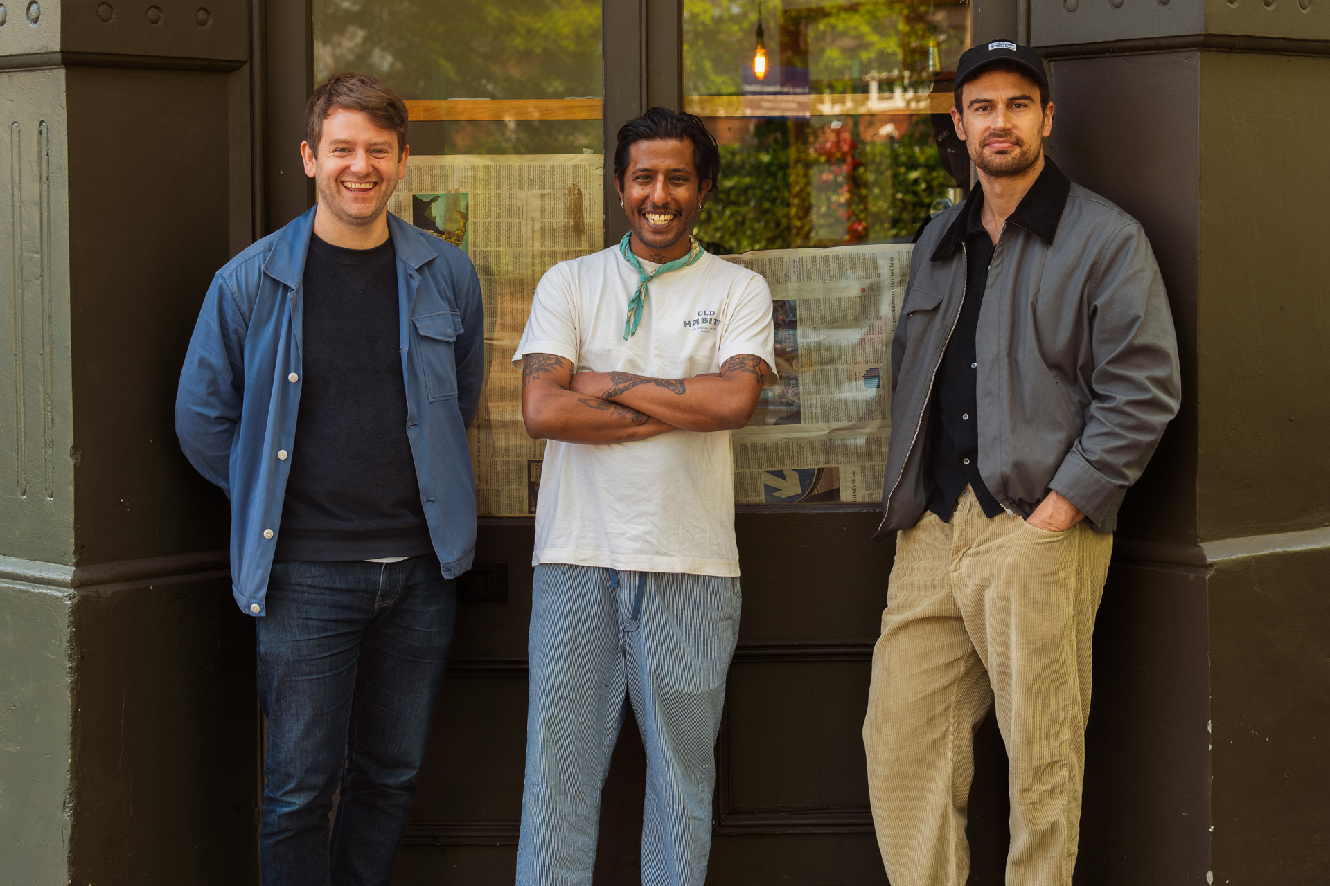 Theo James, Ed Templeton and Naz Hassan