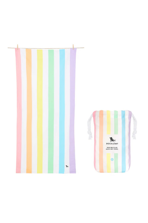 Rainbow stripe towel