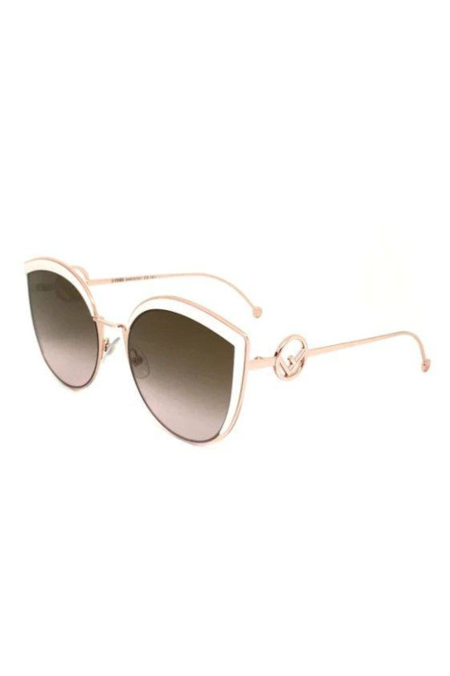 Rose gold frame sunglasses