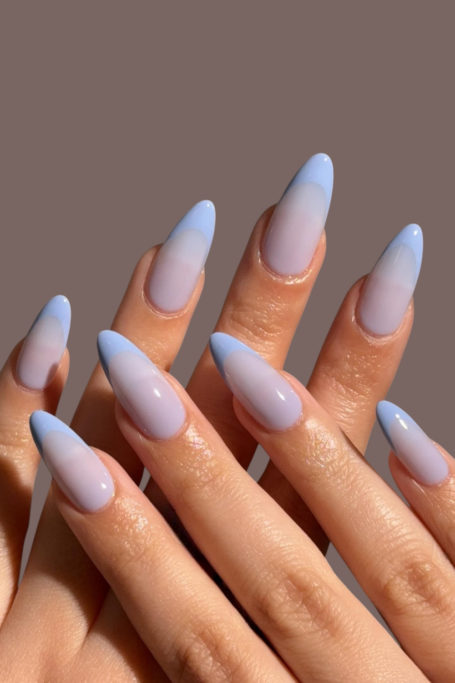 Blue manicure | summer nail trends 2025