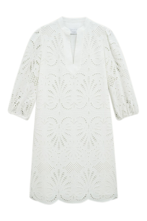 White broderie dress