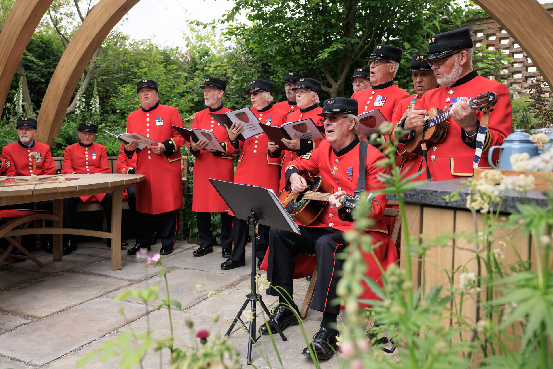 The Chelsea Pensioners at Chelsea Flower Show 2025