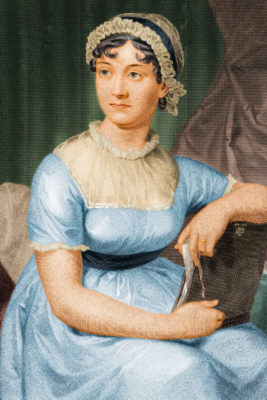 Jane Austen (1775-1817) by an unknown artist, based on a portrait by her sister Cassandra