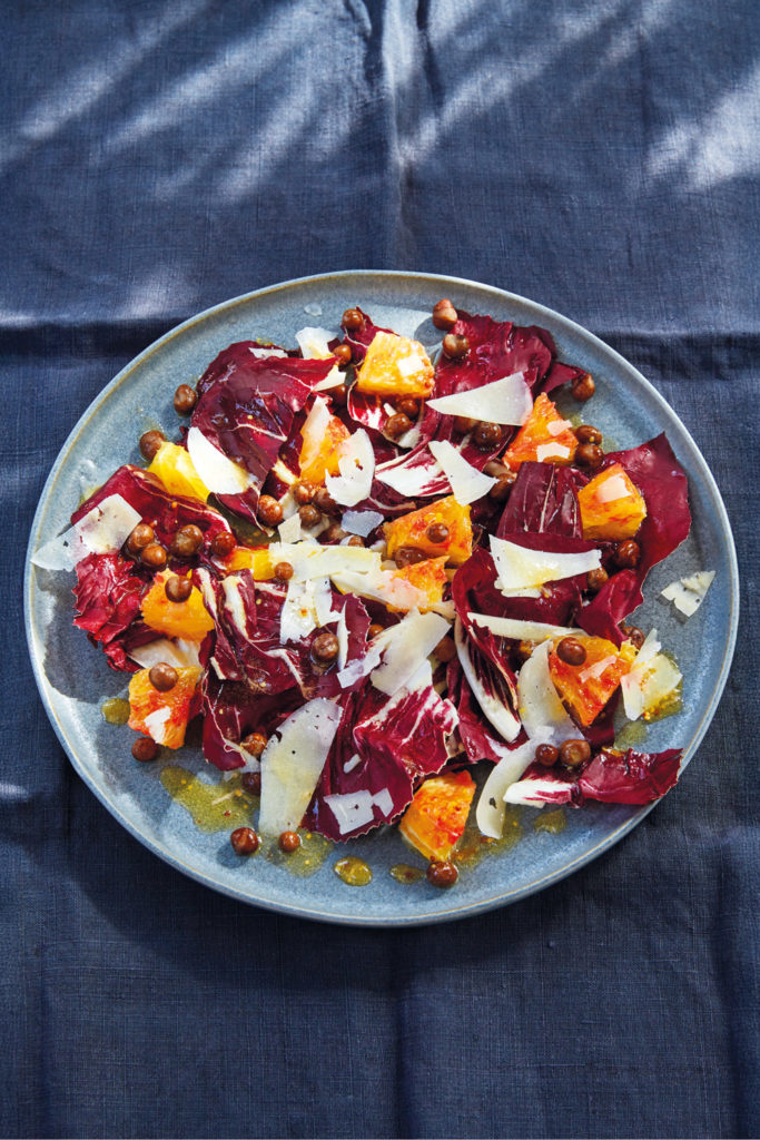 Spring Recipe: Radicchio, Carlin Peas, Blood Orange & Manchego Salad