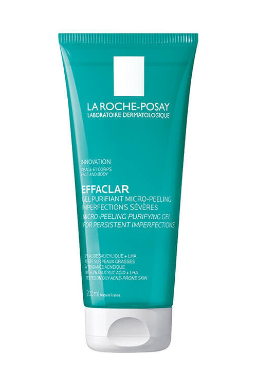 Gel cleanser for bacne