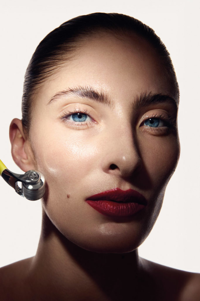 Close up of a woman's face