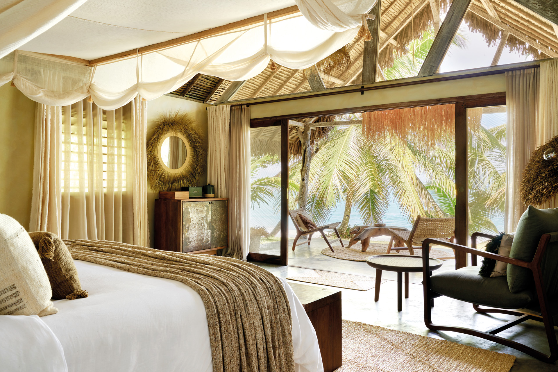 One of Voaara’sbeach bungalows