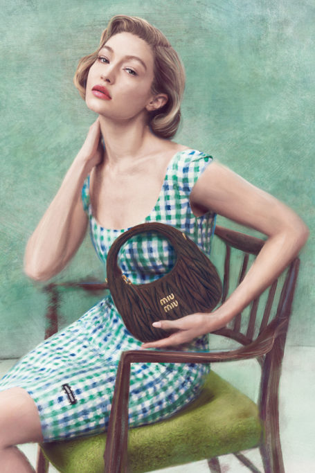 Gigi Hadid for Miu Miu
