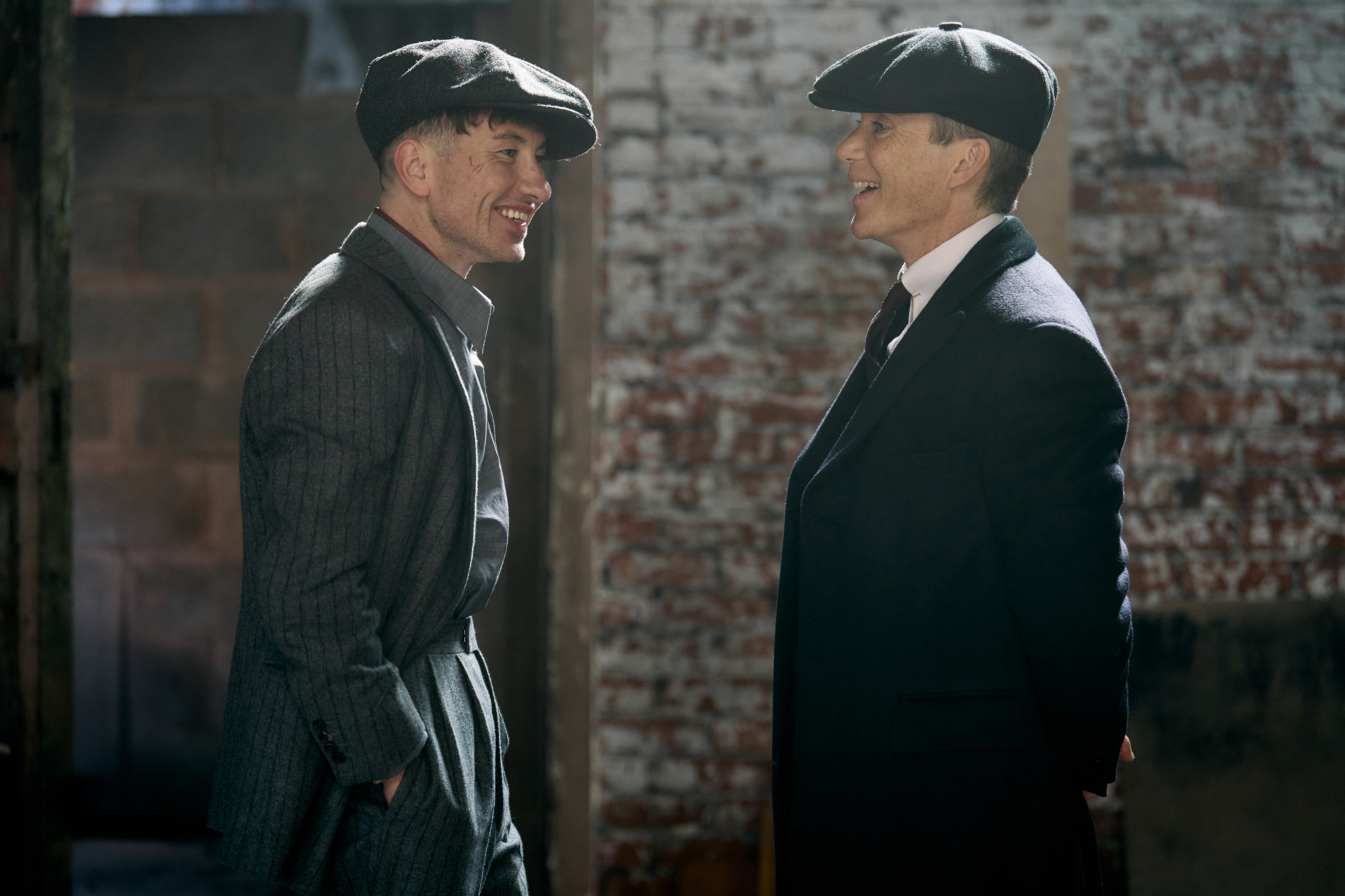 (L to R) Barry Keoghan and Cillian Murphy on the set of The Immortal Man