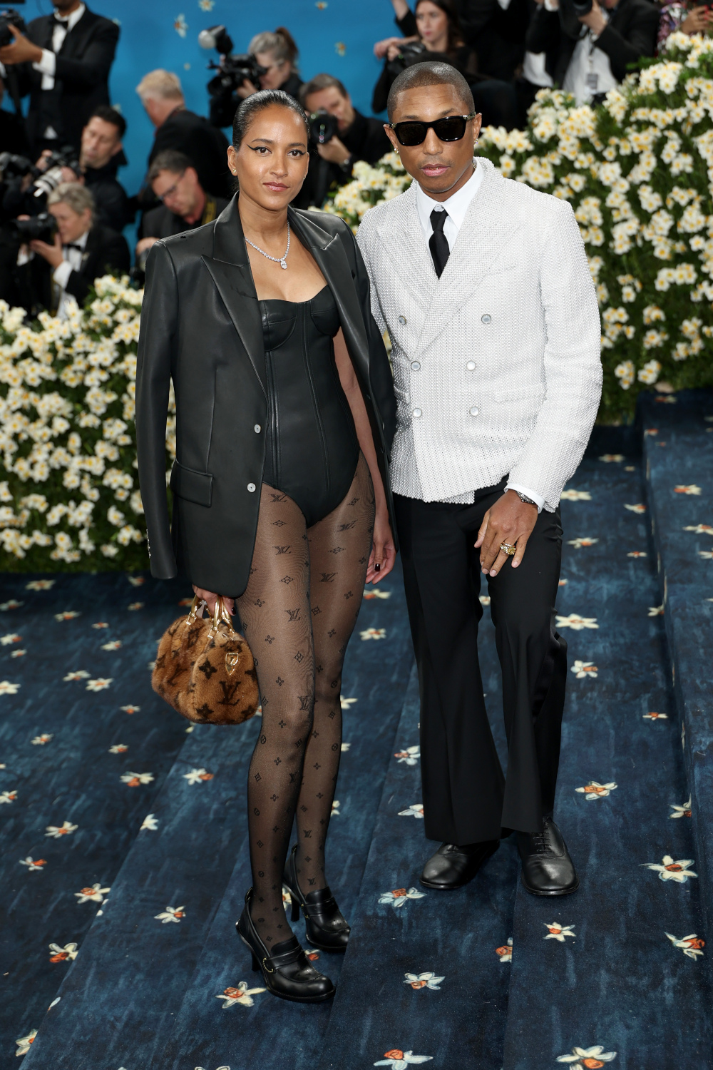 Pharrell and Helen Williams at the 2025 Met Gala