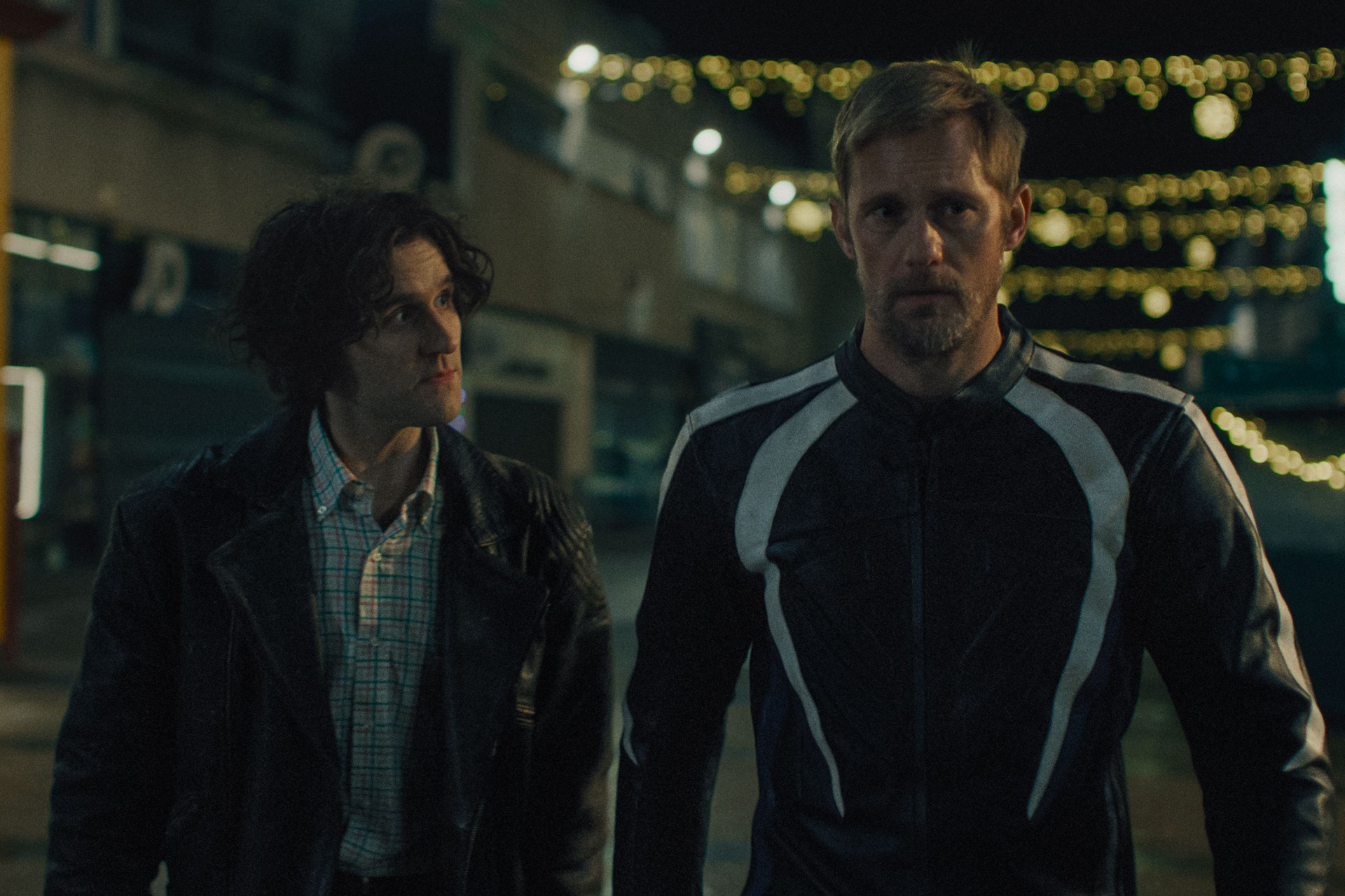 Harry Melling as Colin & Alexander Skarsgård as Ray in Pillion