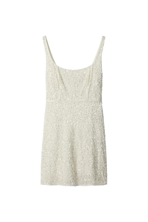 RIXO short embellished wedding dress