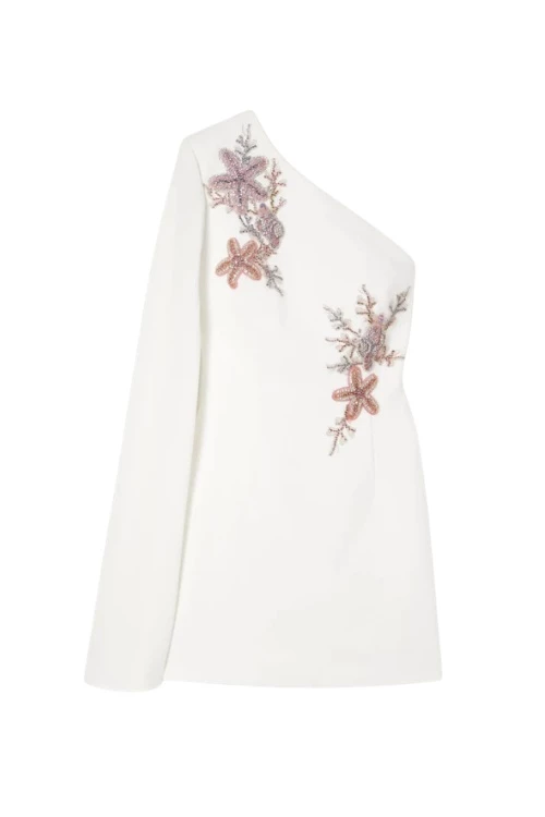 Rebecca Vallance one sleeve short wedding dress
