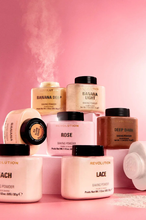 Setting powders stacked together