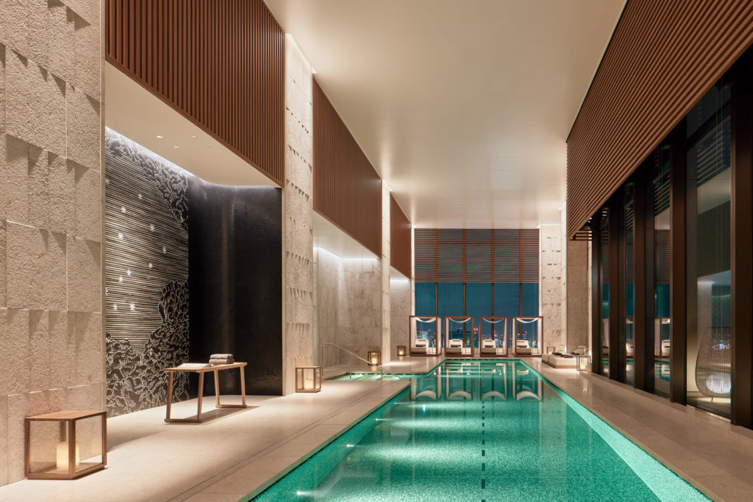 The spa pool at Bulgari Hotel Tokyo