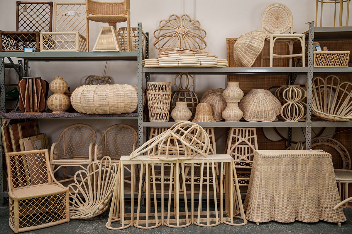Rattan weaving at Soane Britain